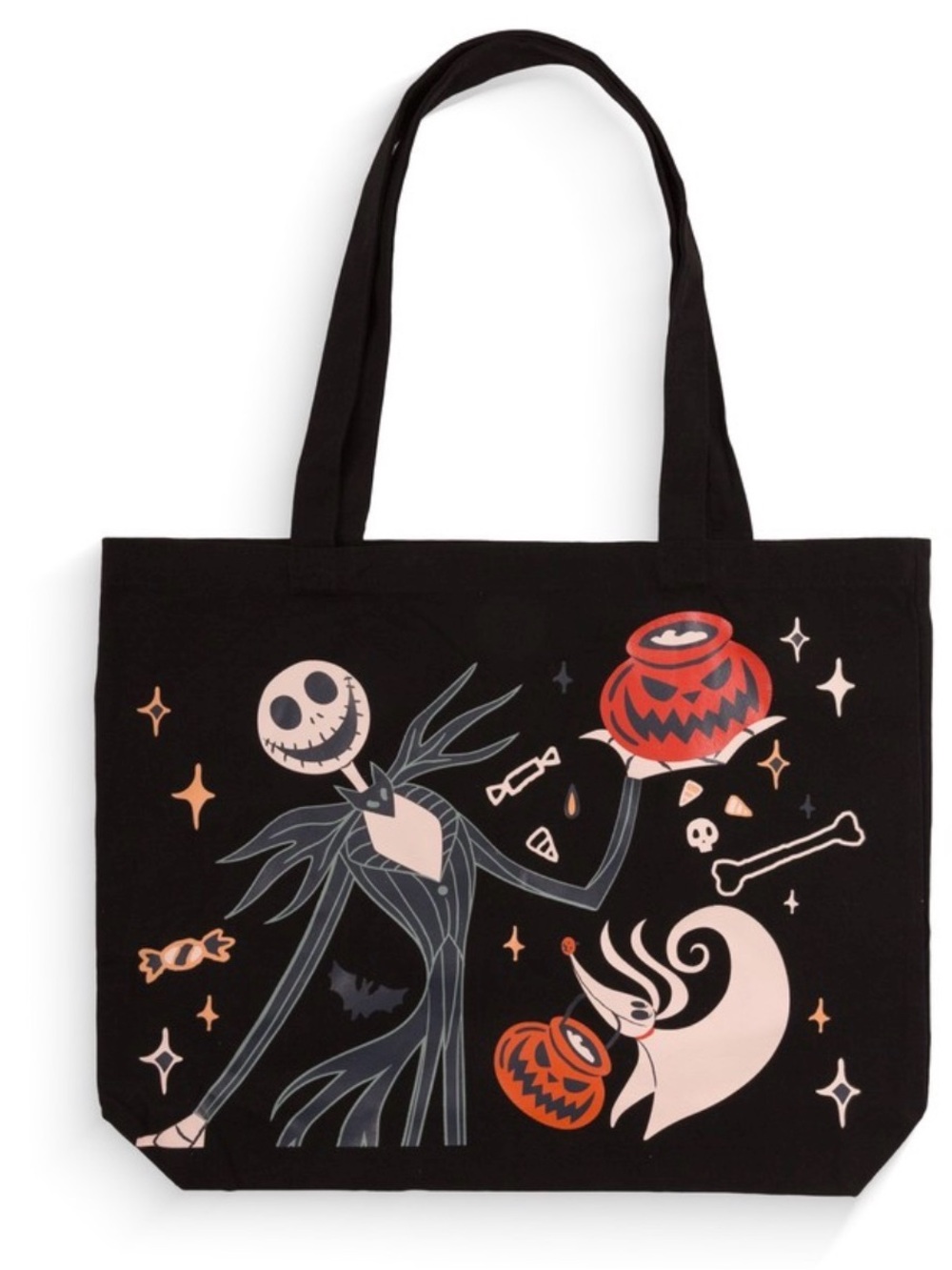 The Nightmare Before Christmas Jack Skellington Halloween Tote Bag black